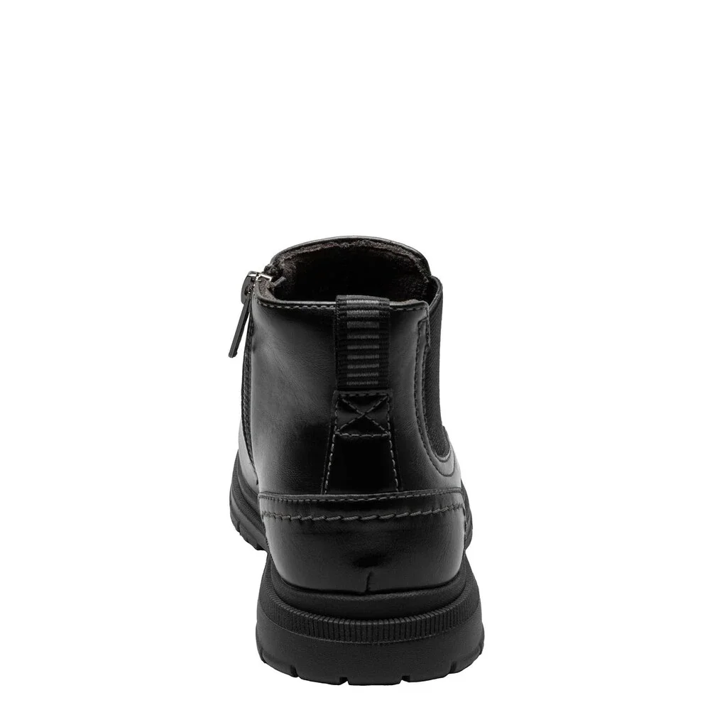 Florsheim Lookout Jr. 16689-001 Boot Kids 2.5 M Black Plain Toe Chelsea HTAT1698